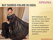 Buy Sarees Online in India - Satyapaul