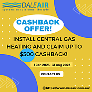 Install Central Gas Heating And Claim Up To $500 Cashback