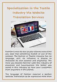 Utilizing Website Translation Services To Specialize in The Textile Industry