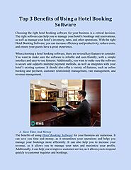 Top 3 Benefits of Using a Hotel Booking Software