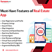 What are the top features of real estate mobile apps?