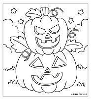Halloween Fun Activities: Coloring Pages for Kids and Countdown Calendar