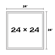 LED 24'' X 24'' Flush Mounted Panels