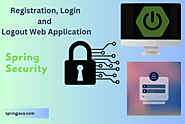 Registration, Login and Logout Web Application - Spring Security