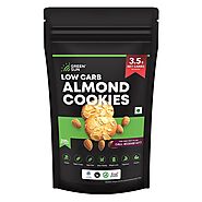 Green Sun Low Carb Almond Cookies |200 Gm | 0.5 g Net Carb Per Cookie | Keto Friendly| Sugar Free | Natural Sweetener...