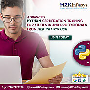 Scale up your carrier with a Python course at H2k Infosys