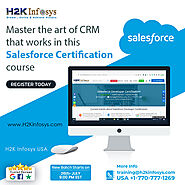 Avail the best training for Salesforce at H2k Infosys