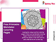 Free Printable Mandalas Coloring Pages