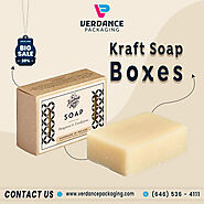 Custom Kraft Soap Packaging Boxes at Low price by Verdance Packaging