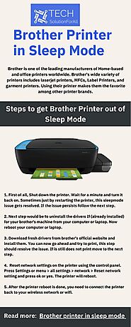 Brother Printer in Sleep Mode