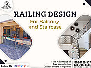 Railing design for balcony and staircase