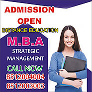 MBA Strategic Management Admission Distance Education Learning Admission 2023-2024