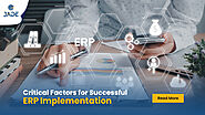 8 Critical Success Factors for ERP implementation | Jade