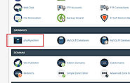 Using the phpMyAdmin Feature in cPanel