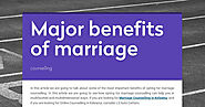 Major benefits of marriage | Smore Newsletters