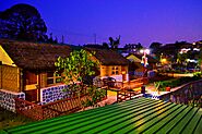 bamboo huts