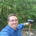 Me being a dork. Drove 15 min to go to Hoosier Hill, Indiana's highest point.