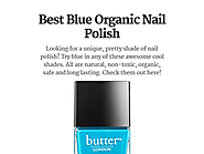 Best Blue Organic Nail Polish