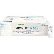 LifeSign Status COVID-19/Flu A&B Rapid Immunoassay (25 Tests/Box)