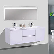 High Gloss White Vanity - BUILDMYPLACE