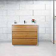 Natural Oak Vanity - BUILDMYPLACE