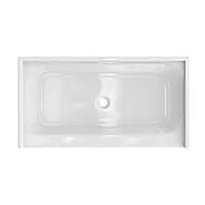 Shower Tray - Center Drain Single-Threshold - Acrylic and fiberglass - 60 X 32 X 5.5