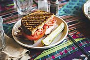 Squid Ink Sandwiches with Chips