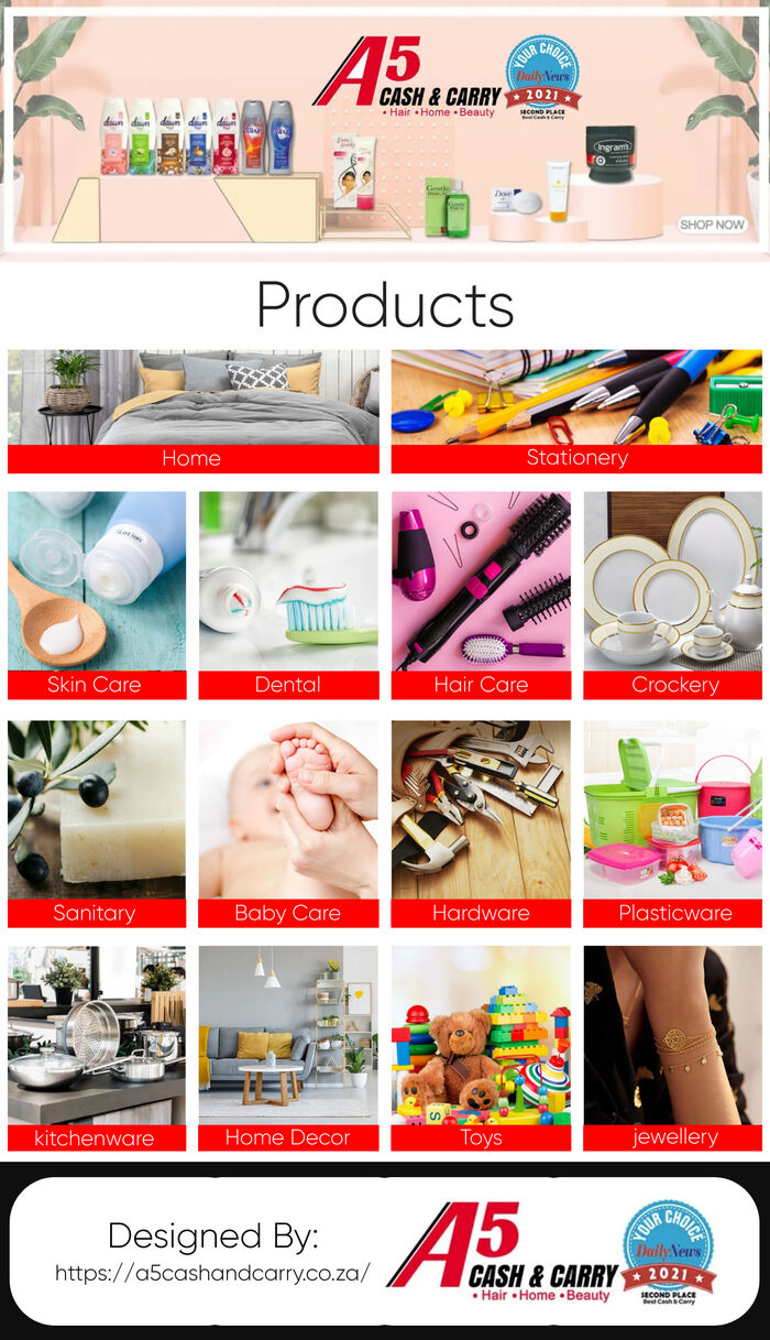 This infographic is designed by A5 Cash Carry.