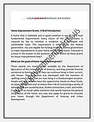 Home Improvement Grants- A Brief Introduction