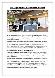 Why Corporate Office Interior Design Is Important.pdf | PDF Host