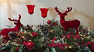 Christmas console table/ Decorate with me 2020