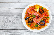 Spanish Seafood And Saffron Paella