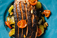 Grilled Skin Salmon Fillet