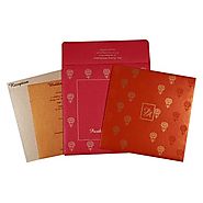 Indian Floral Wedding Invites In USA |IN-1770| 123WeddingCards