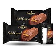 Eurocake Choco Coated Cake - Salted Caramel-Pack of 5 x 2 (Twin pack) | Dofreeze LLC