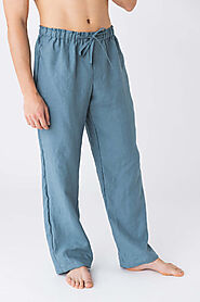 Feel Greatly Comfortable With Our Men's Pure Linen Pyjamas Trousers