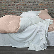 Shop the Luxurious Two-Tone Linen Duvet Cover At £72.00 From Linenshed UK