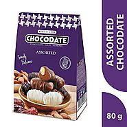 Gluten and GMO-free chocodates with golden roasted almonds, wrapped in authentic Arabic dates and covered with variou...