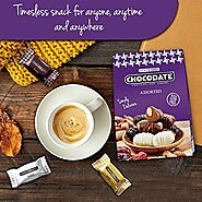 Gluten and GMO-free chocodates with golden roasted almonds, wrapped in authentic Arabic date