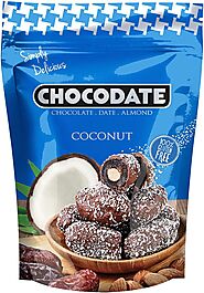 Chocodate Coconut - 250gms | Exquisite Bite Sized Delicacy | Handmade Treat - Rich Silky Chocolate - Velvety Arabian ...