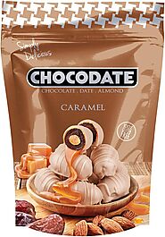 Chocodate Caramel | Exquisite Bite Sized Delicacy | Handmade Treat - Rich Silky Chocolate - Velvety Arabian Date - Go...