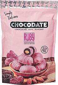 Chocodate Ruby | Exquisite Bite Sized Delicacy | Handmade Treat - Rich Silky Chocolate - Velvety Arabian Date - Golde...