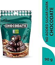 Chocodate No Sugar Added | Exquisite Bite Sized Delicacy | Handmade Treat - Rich Silky Chocolate - Velvety Arabian Date