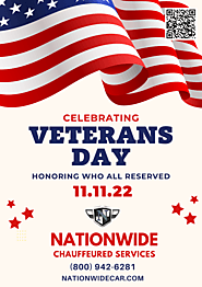 Happy Veterans Day from Nationwide Chauffeured Services