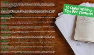 10 Quick Writing Tips For Students - Edudemic