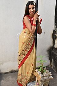 Elegant Cutwork Sarees - Aavaranaa