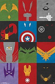 Avengers comic superhero poster