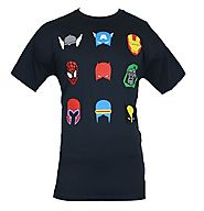 Marvel Comics T-Shirt - Helmets & Masks