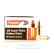 Aguila Super Extra 22 LR Ammo - 50 Rounds of 38 Grain CPHP Ammunition - Artillery Stock Shop