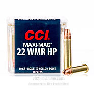 CCI 22 WMR Ammo - 50 Rounds of 40 Grain CPHP Ammunition - Artillery Stock Shop